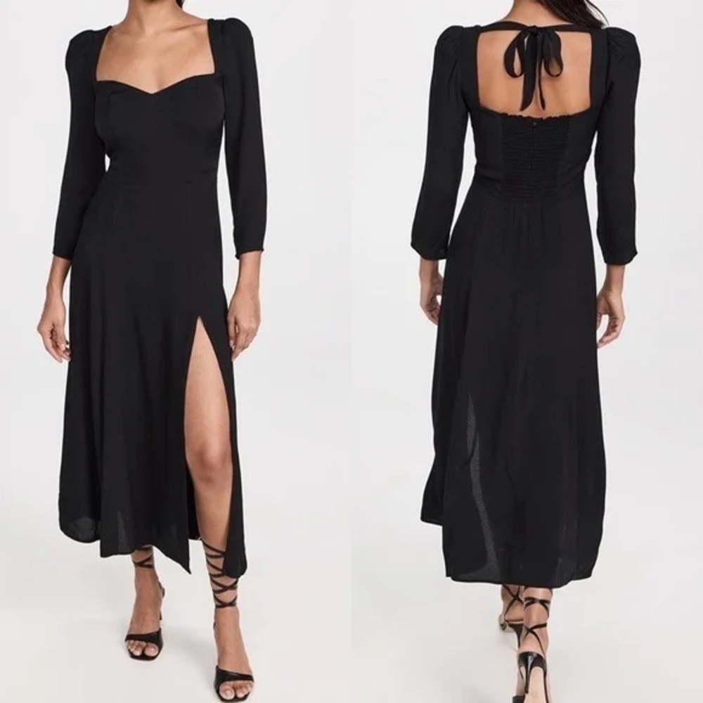 Reformation Mara Dress Black - Picture 3 of 10
